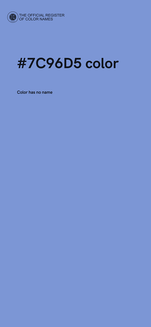 #7C96D5 color image