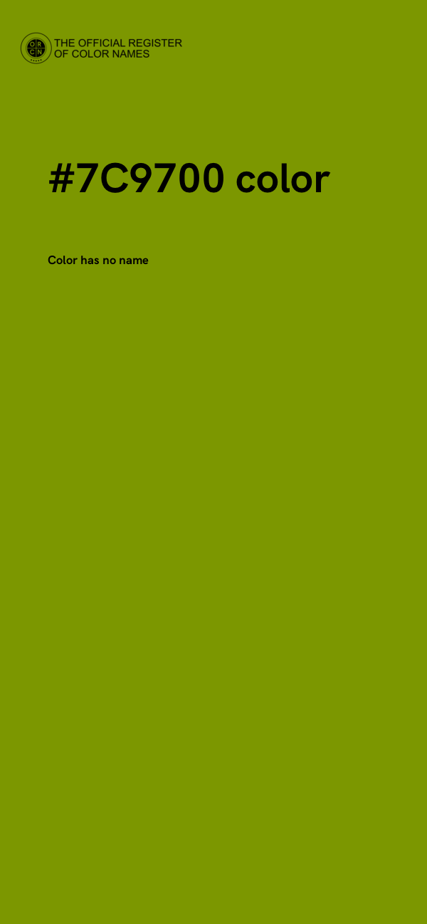 #7C9700 color image