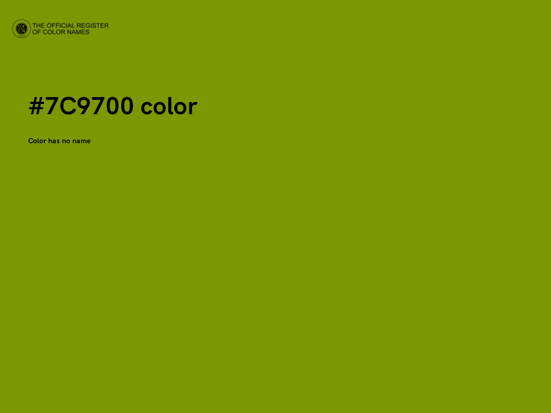 #7C9700 color image
