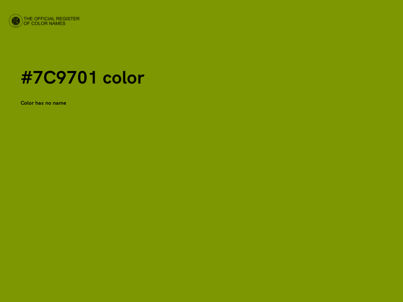 #7C9701 color image