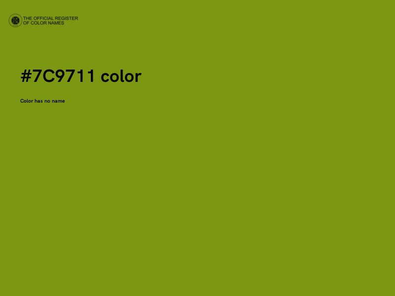 #7C9711 color image
