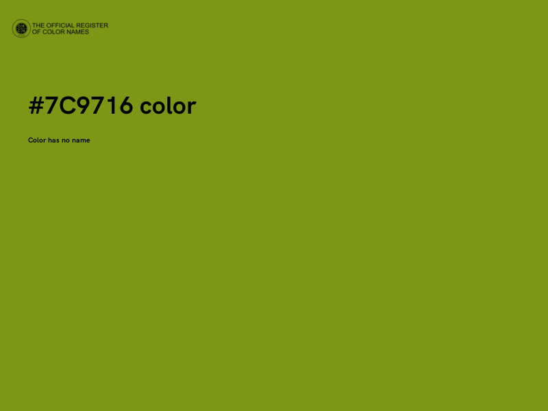 #7C9716 color image