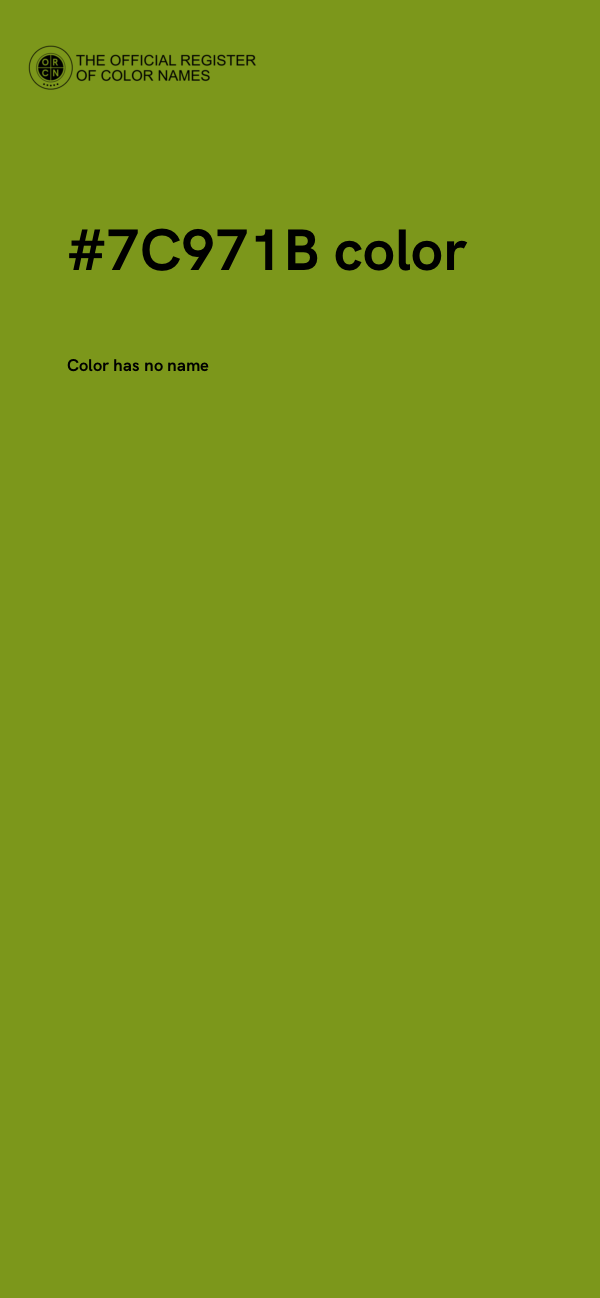 #7C971B color image