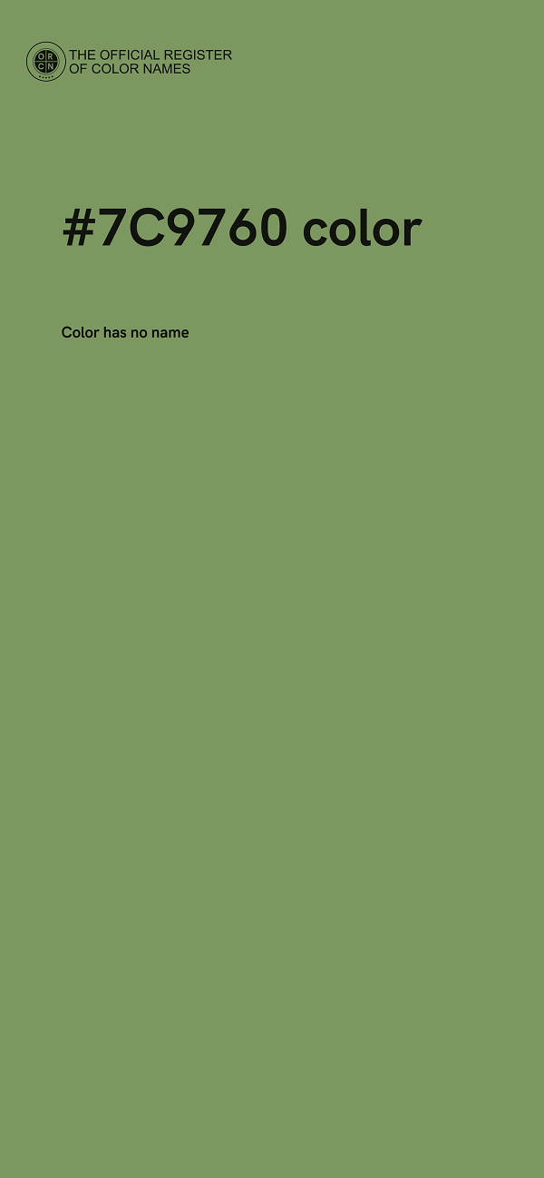 #7C9760 color image