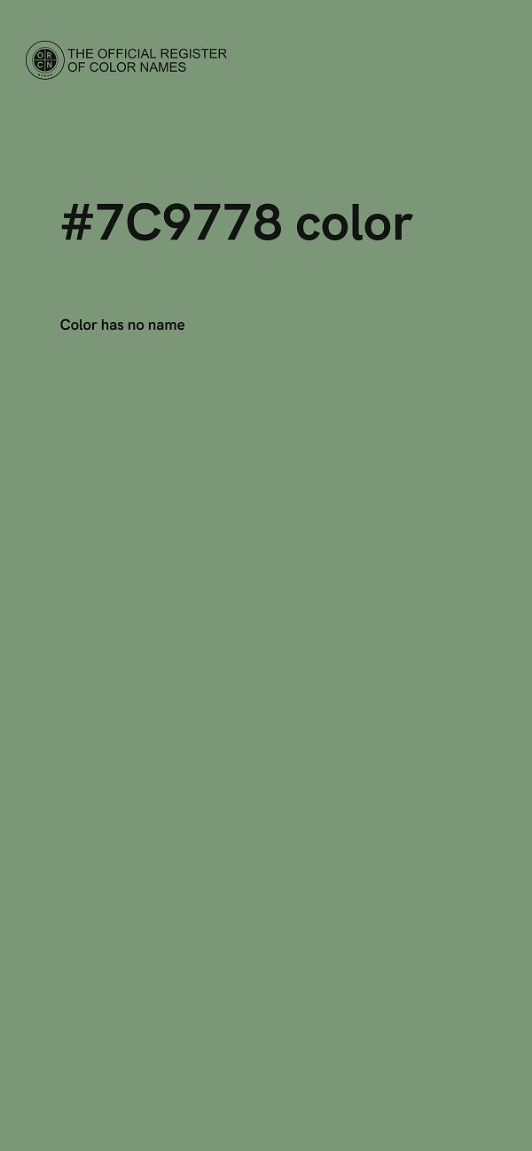 #7C9778 color image