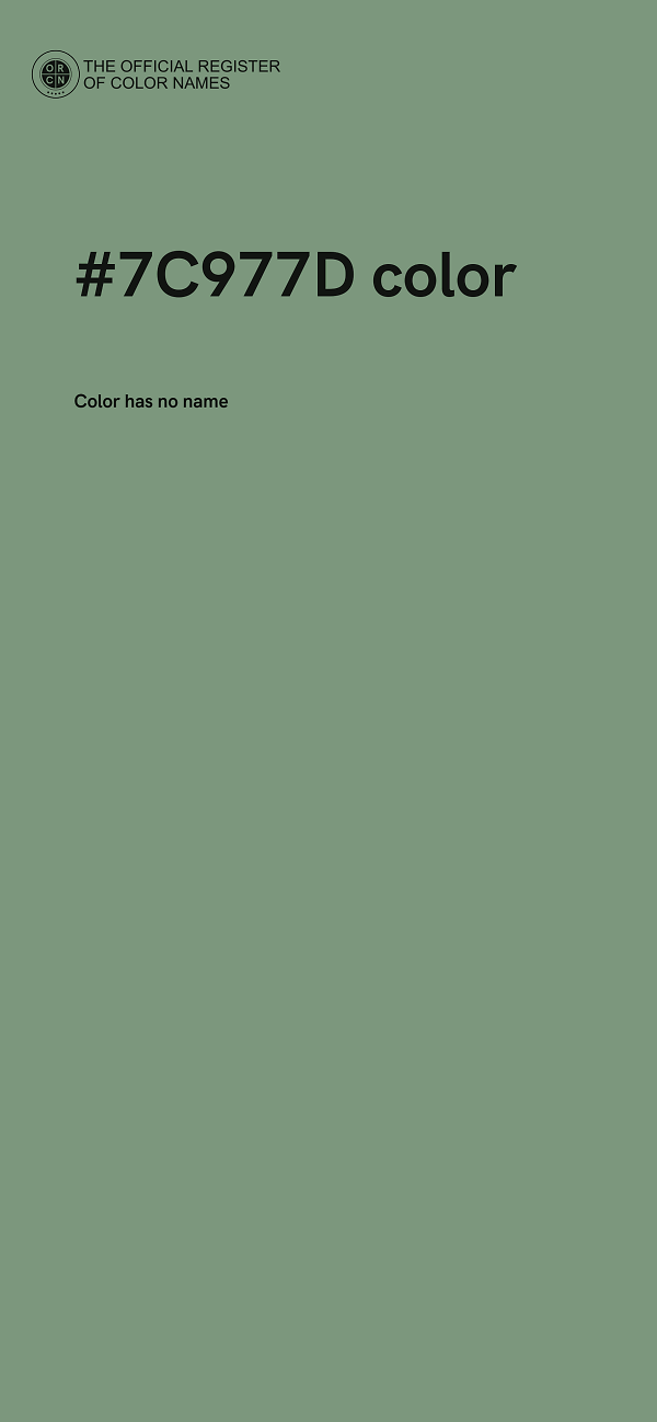 #7C977D color image