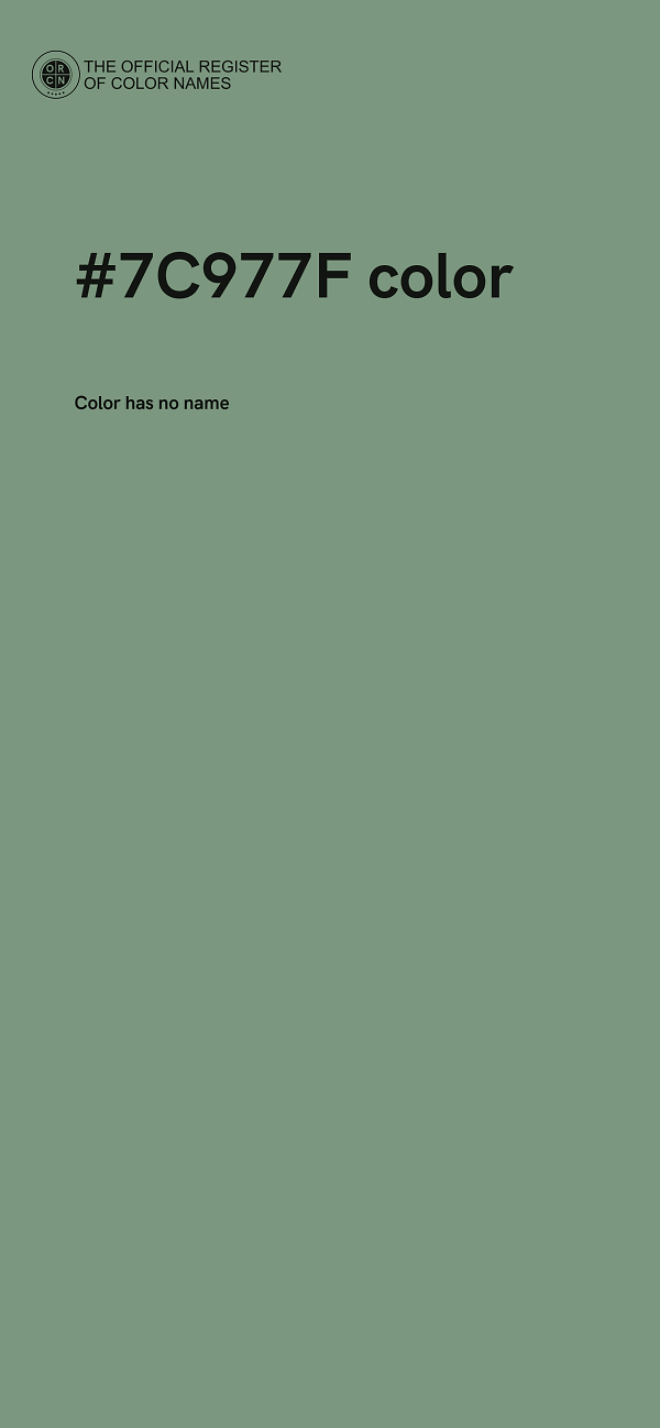 #7C977F color image