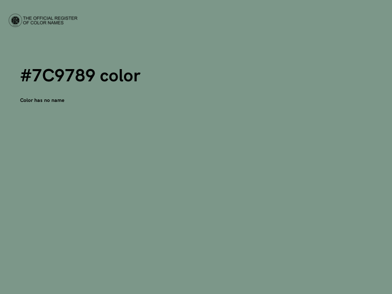 #7C9789 color image
