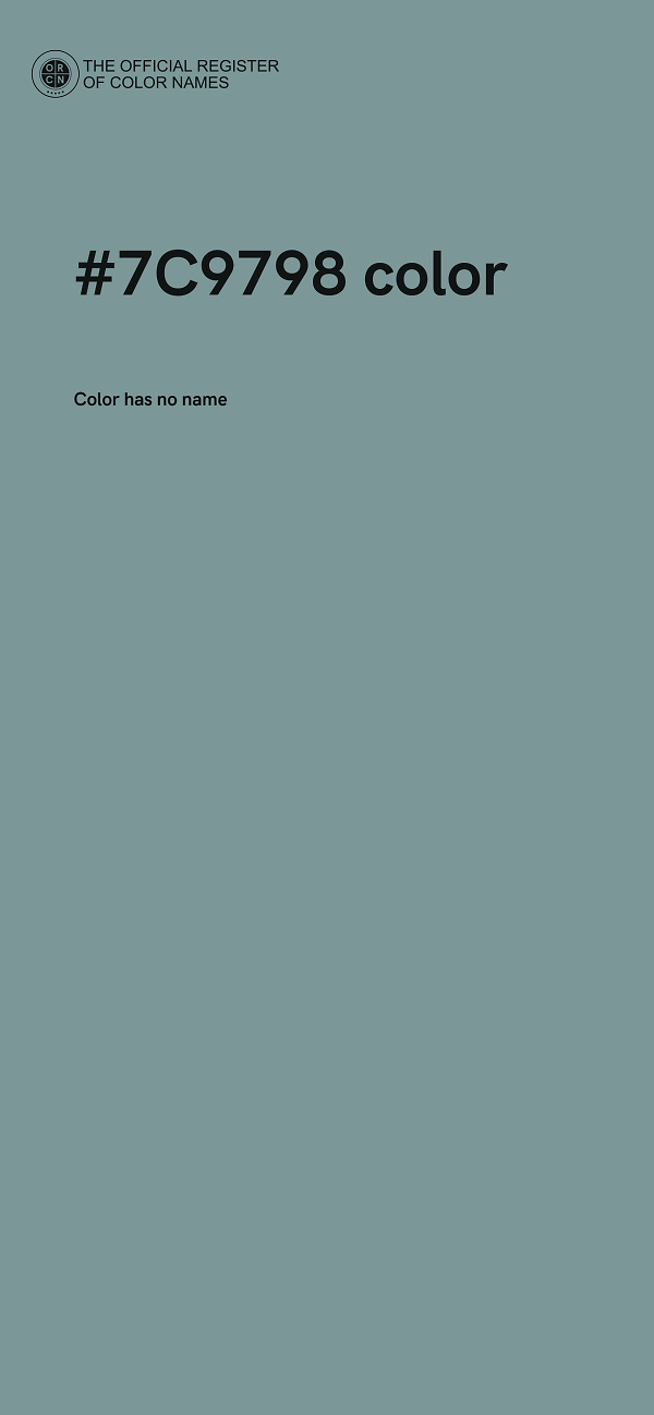 #7C9798 color image