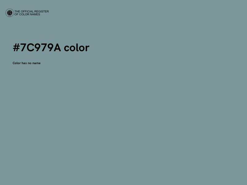 #7C979A color image