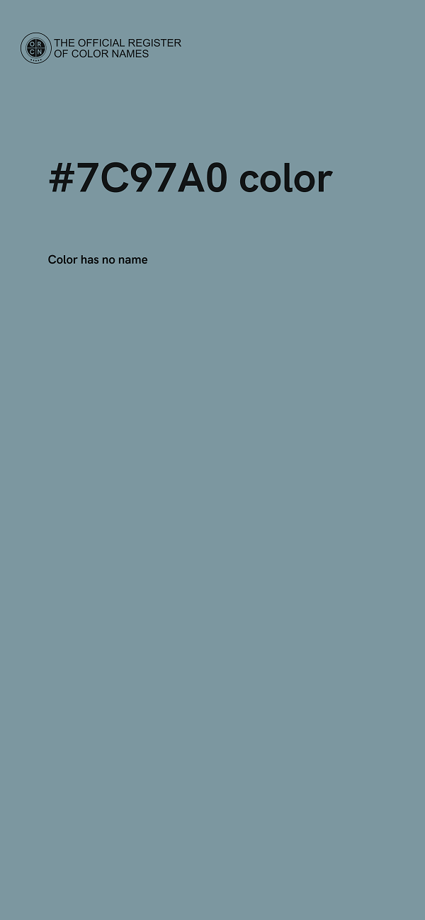 #7C97A0 color image