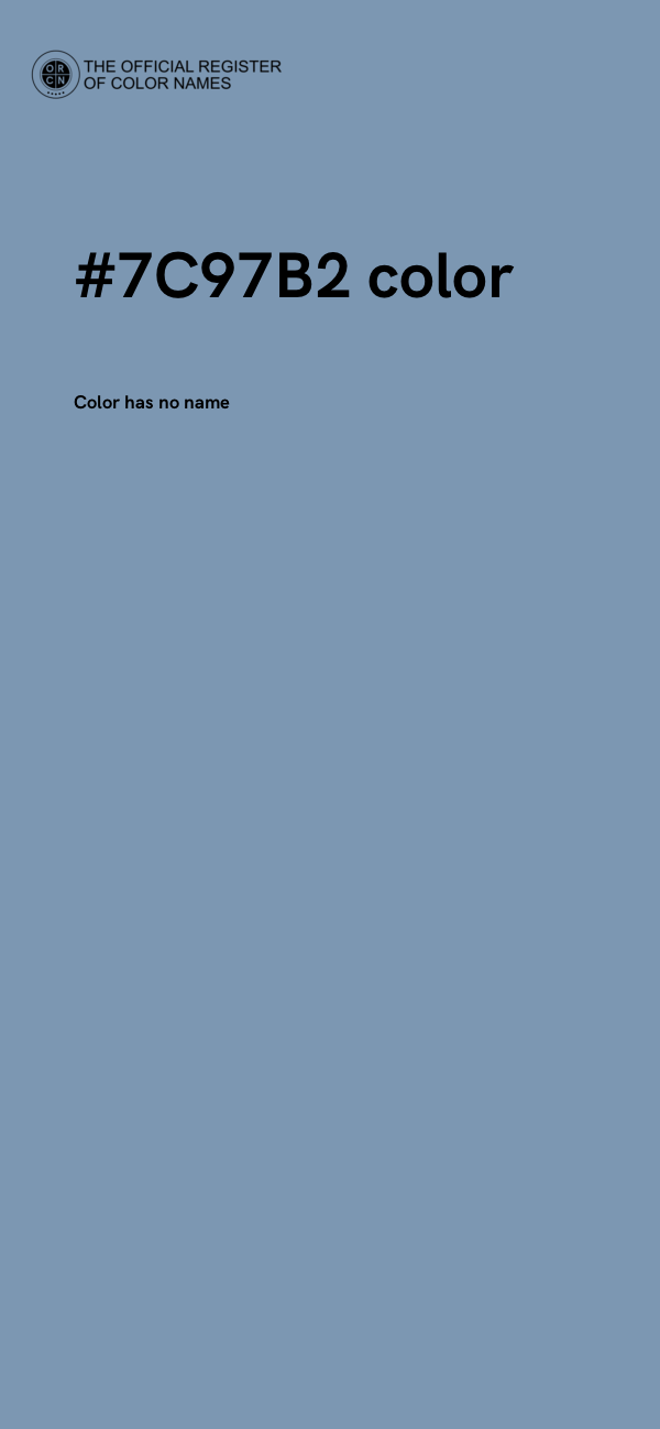 #7C97B2 color image