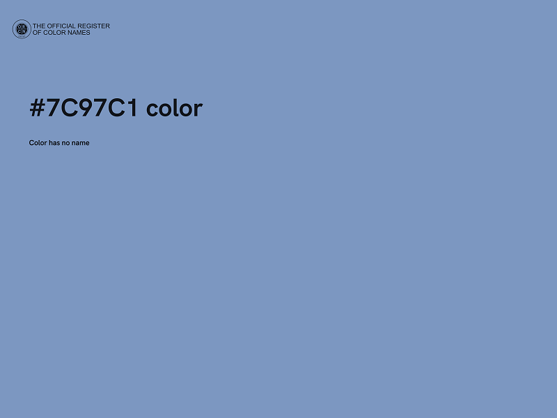 #7C97C1 color image
