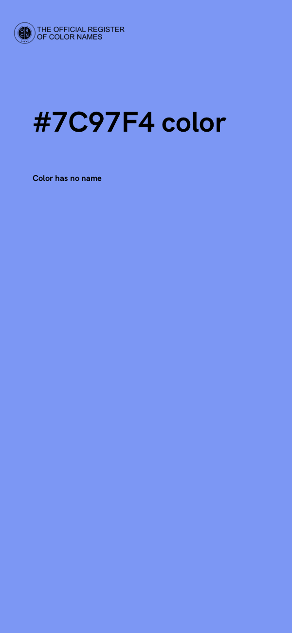 #7C97F4 color image