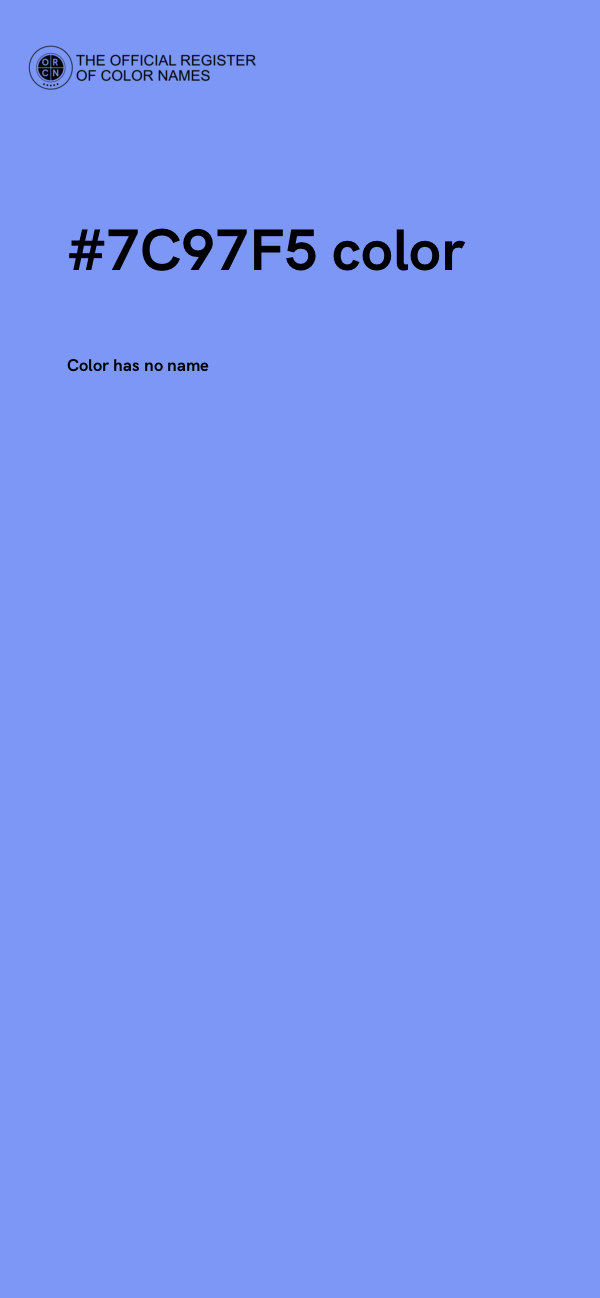 #7C97F5 color image