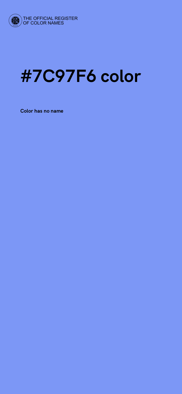 #7C97F6 color image
