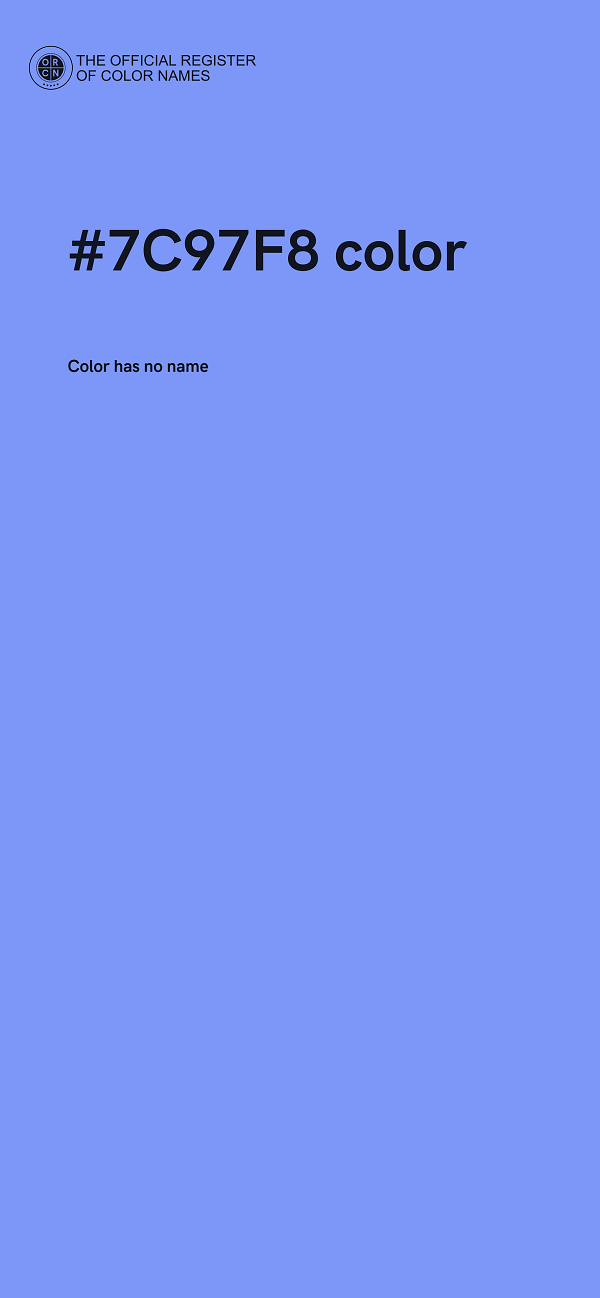 #7C97F8 color image