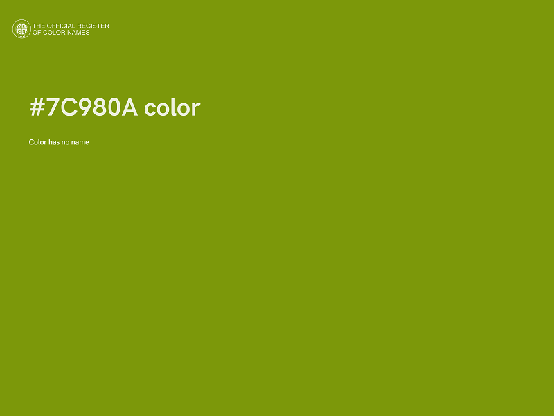 #7C980A color image