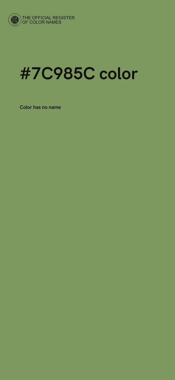 #7C985C color image