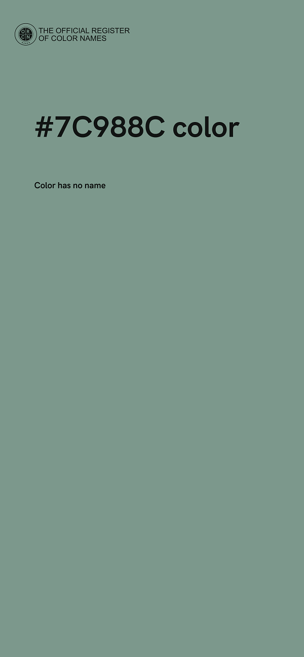 #7C988C color image