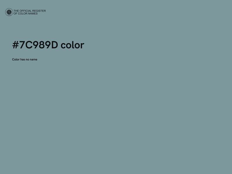 #7C989D color image