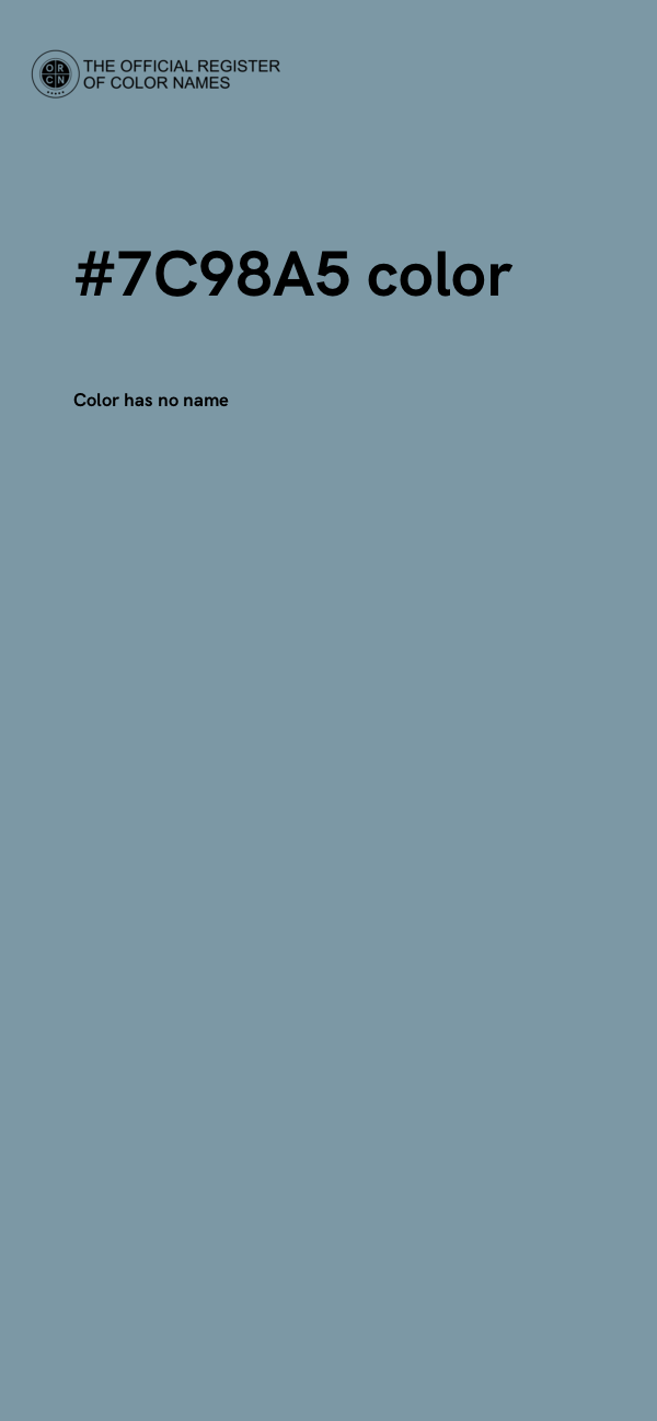 #7C98A5 color image