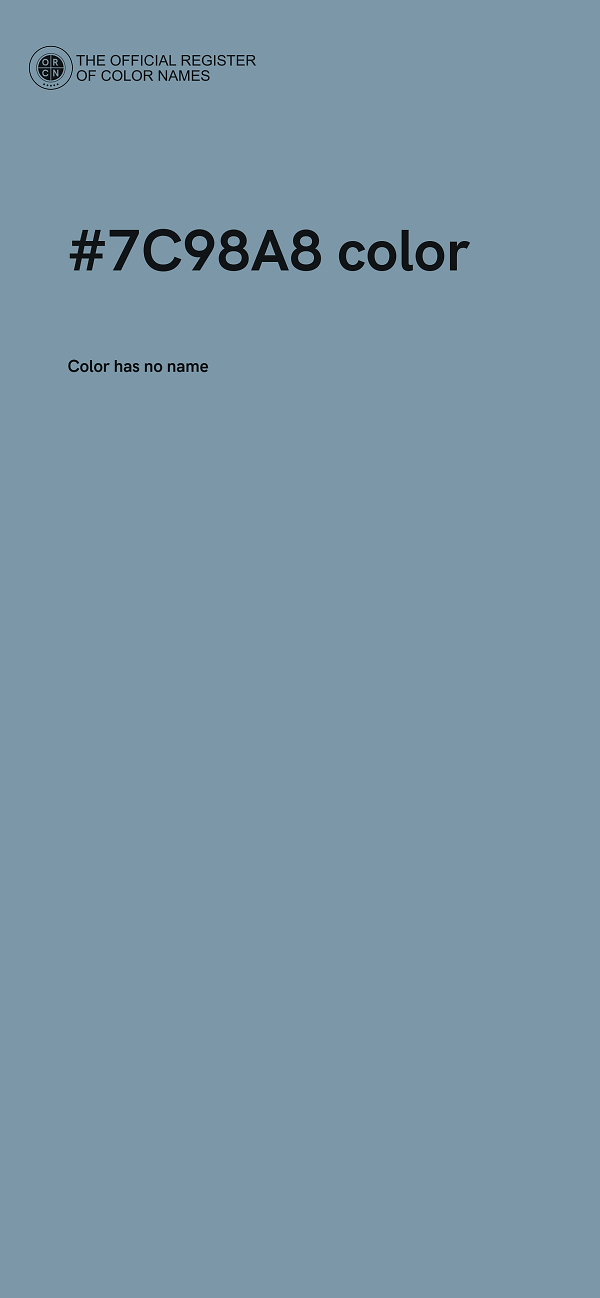 #7C98A8 color image