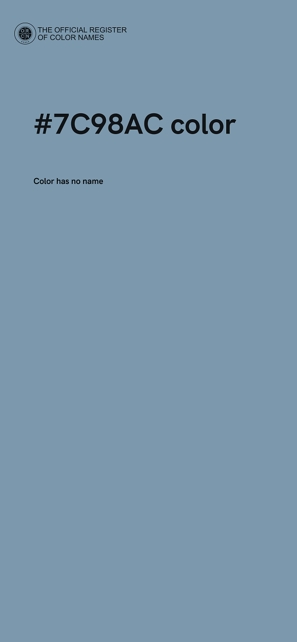 #7C98AC color image