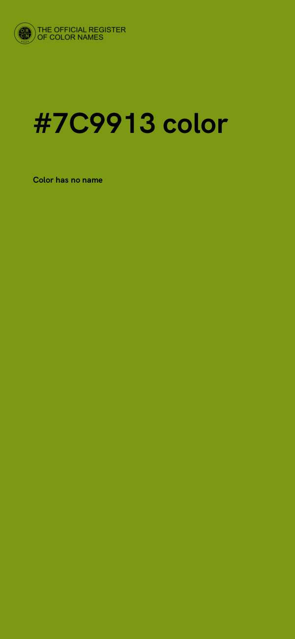 #7C9913 color image