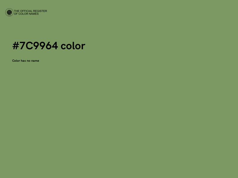 #7C9964 color image