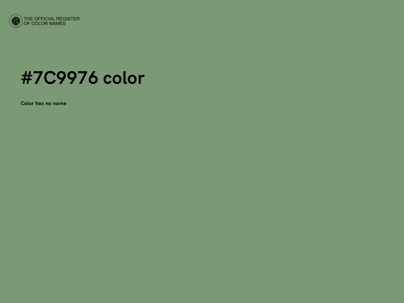 #7C9976 color image