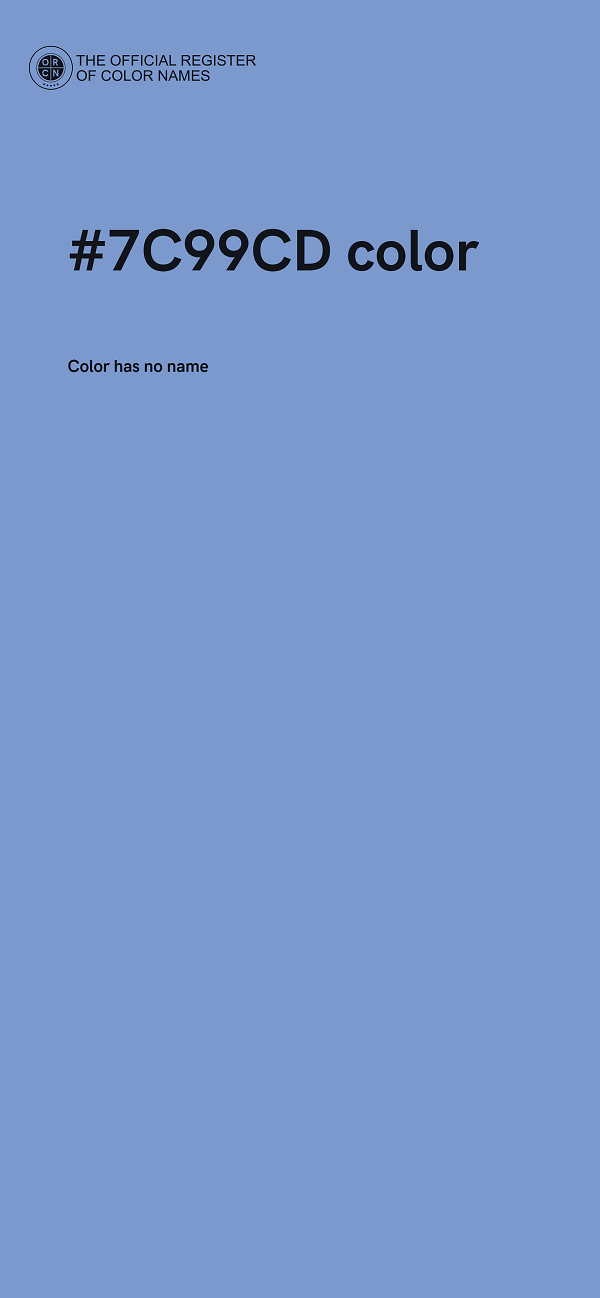 #7C99CD color image