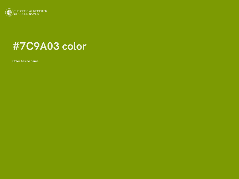 #7C9A03 color image