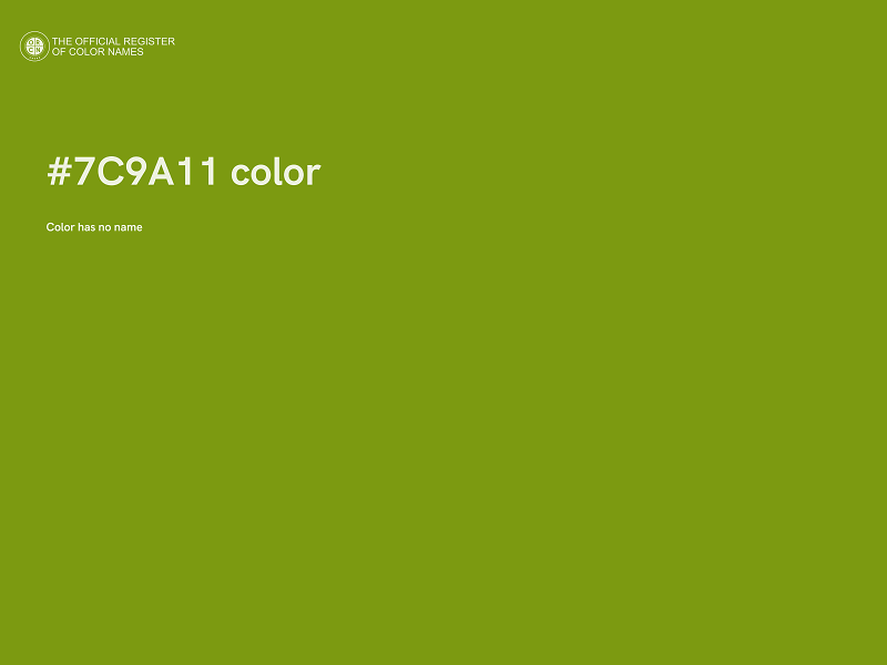 #7C9A11 color image