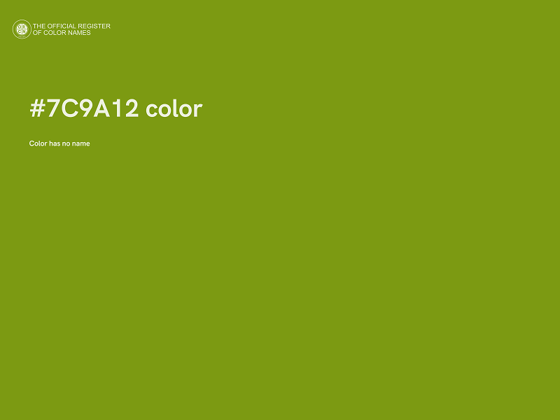 #7C9A12 color image