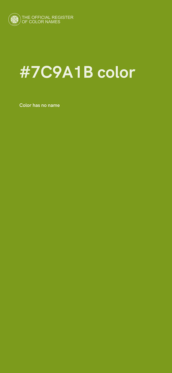 #7C9A1B color image