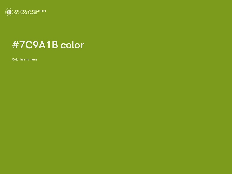 #7C9A1B color image