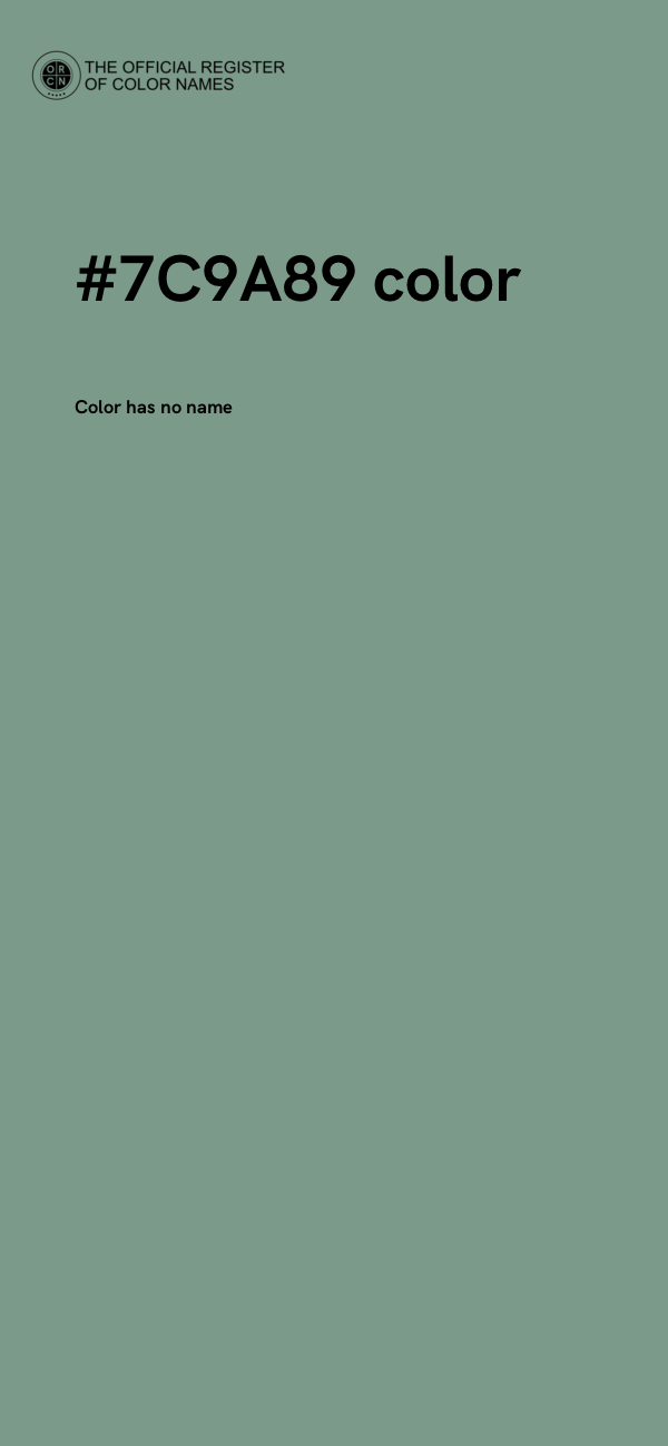 #7C9A89 color image