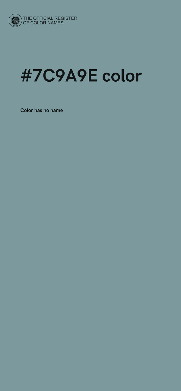 #7C9A9E color image