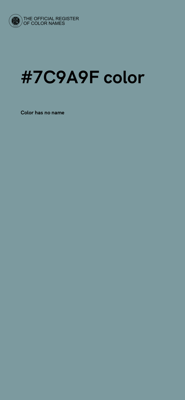 #7C9A9F color image
