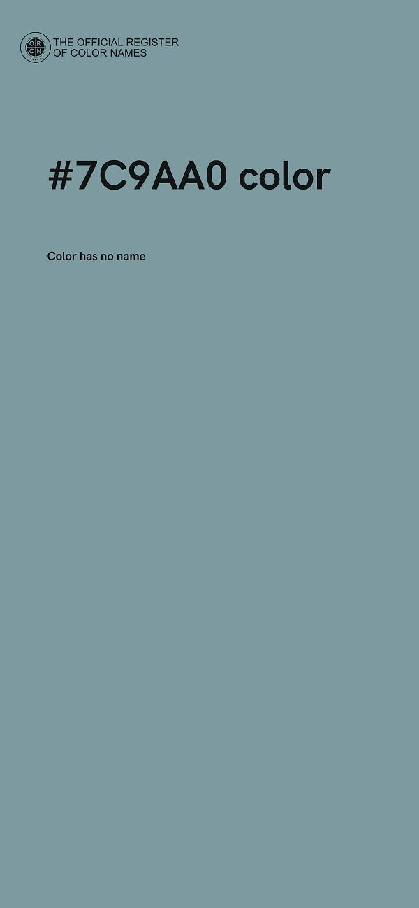 #7C9AA0 color image