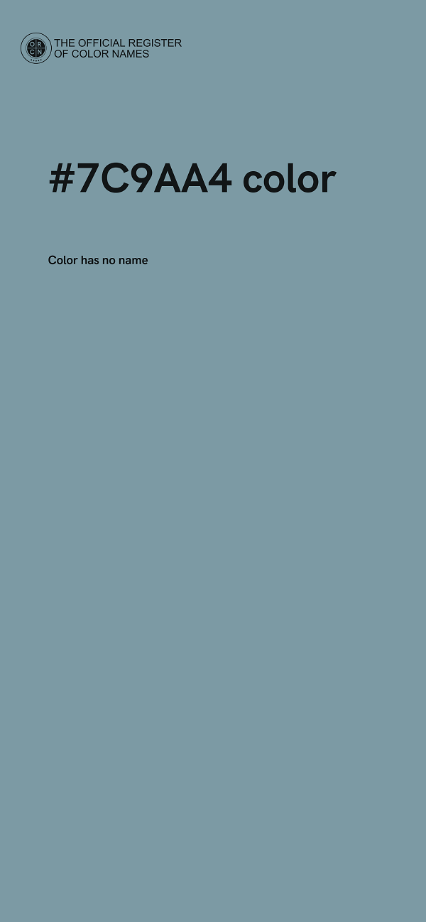 #7C9AA4 color image