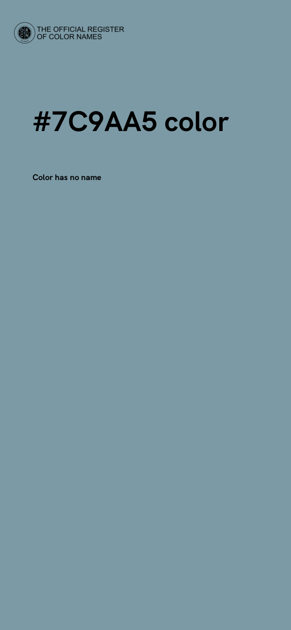 #7C9AA5 color image