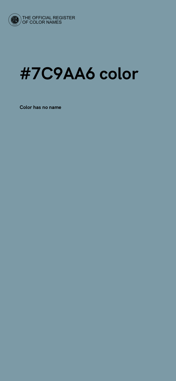 #7C9AA6 color image