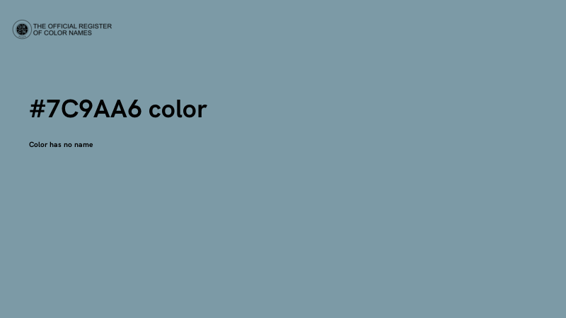 #7C9AA6 color image