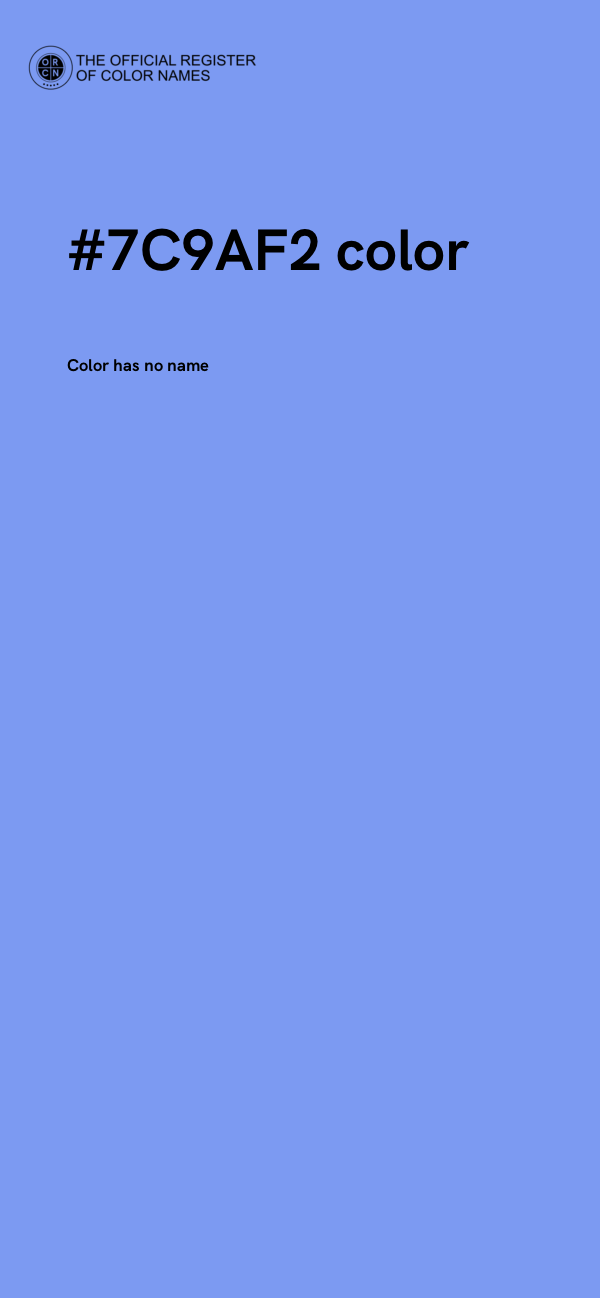 #7C9AF2 color image