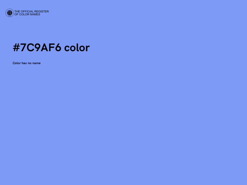 #7C9AF6 color image