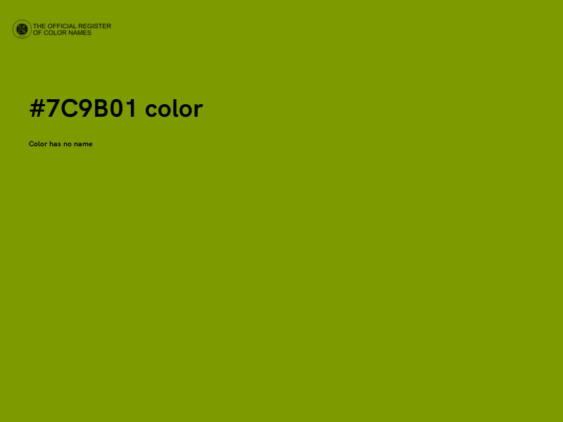 #7C9B01 color image