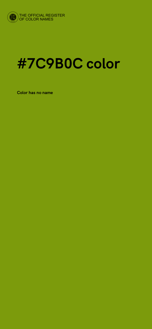 #7C9B0C color image
