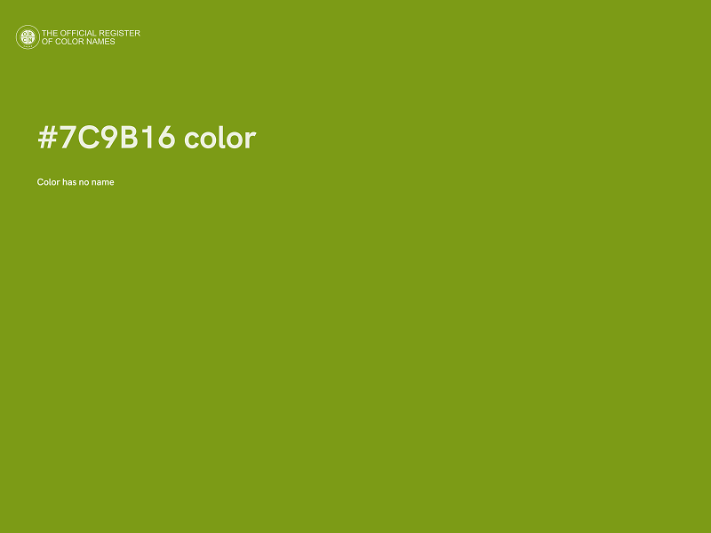 #7C9B16 color image